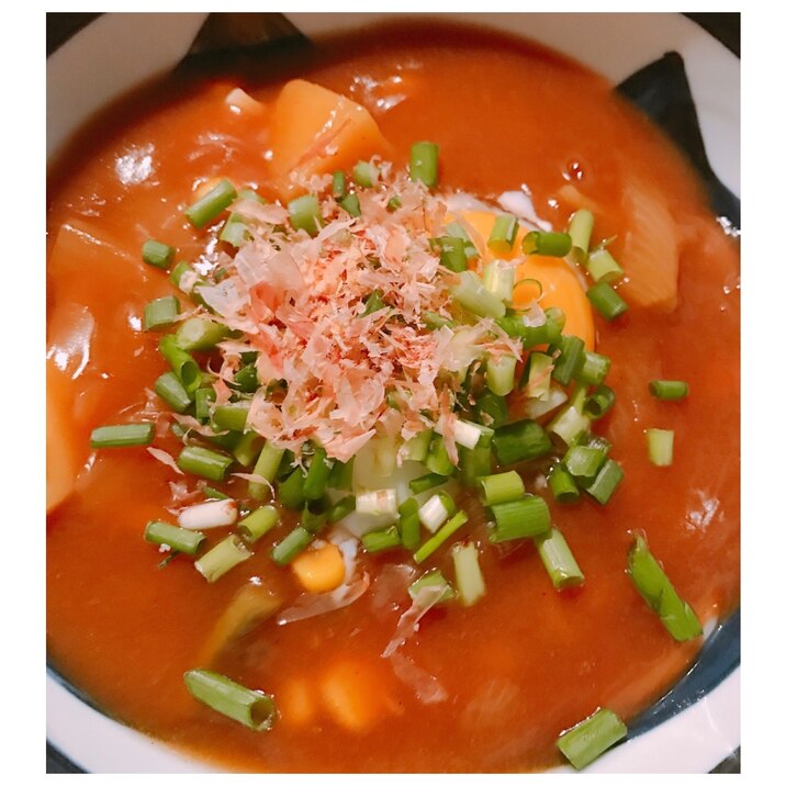 余ったカレー活用！ちゅるちゅるカレーうどん♪